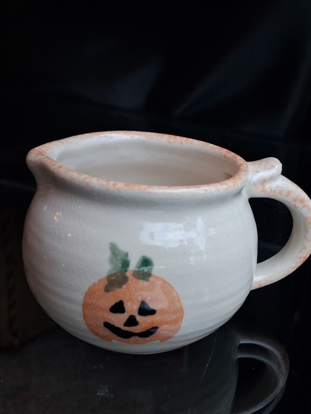 New Vintage Mini Pumpkin Creamer Fall Decor Ceramic - Picture 5 of 5
